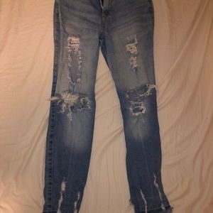 Hollister high rise super skinny crop stretch